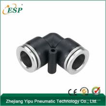 PYM zhejiang yipu união do cotovelo preto corpo de plástico rápido conectar acessórios